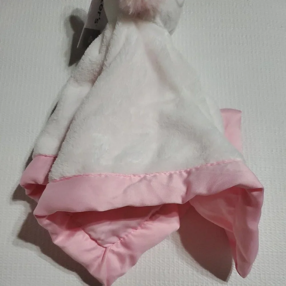 New Carter's Snuggle Buddy Security Blanket Soft White Pink Unicorn Horn NWT BB6 - Picture 7 of 10